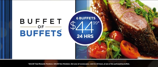 [逾期](USA)拉斯維加斯Buffet of Buffets只需US$44.99 (24小時任食7間自助餐)