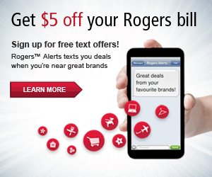 Rogers Wireless：$5回贈