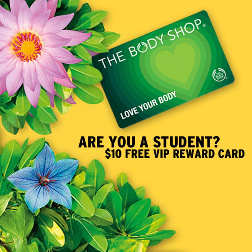 The Body Shop：免費Love Your Body Rewards Card(價值$10)
