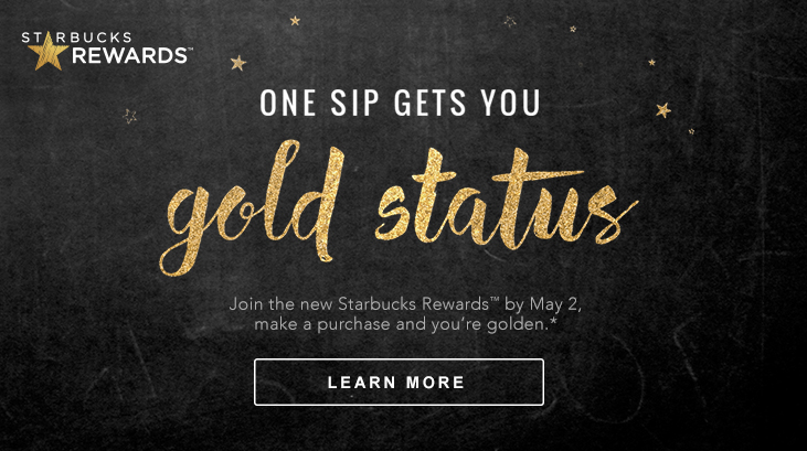 [逾期]Starbucks：會員購物即可升級至Gold Status