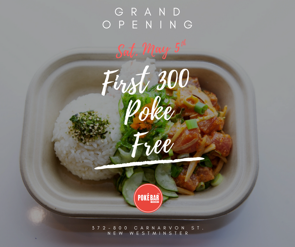 [逾期]Poké Bar Canada：免費夏威夷傳統魚生飯
