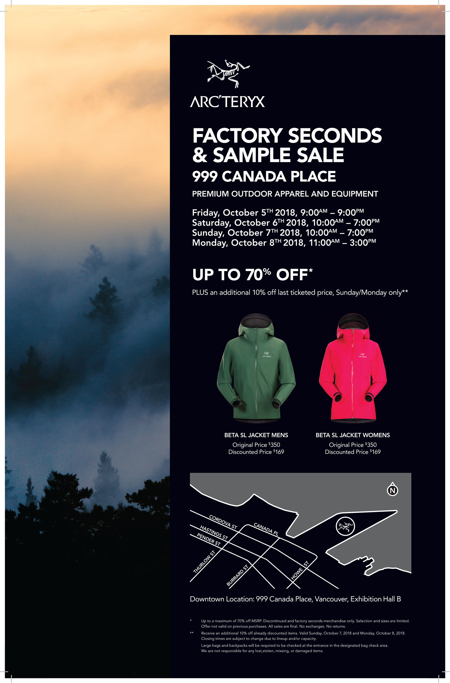 [逾期]Arc’teryx：開倉優惠