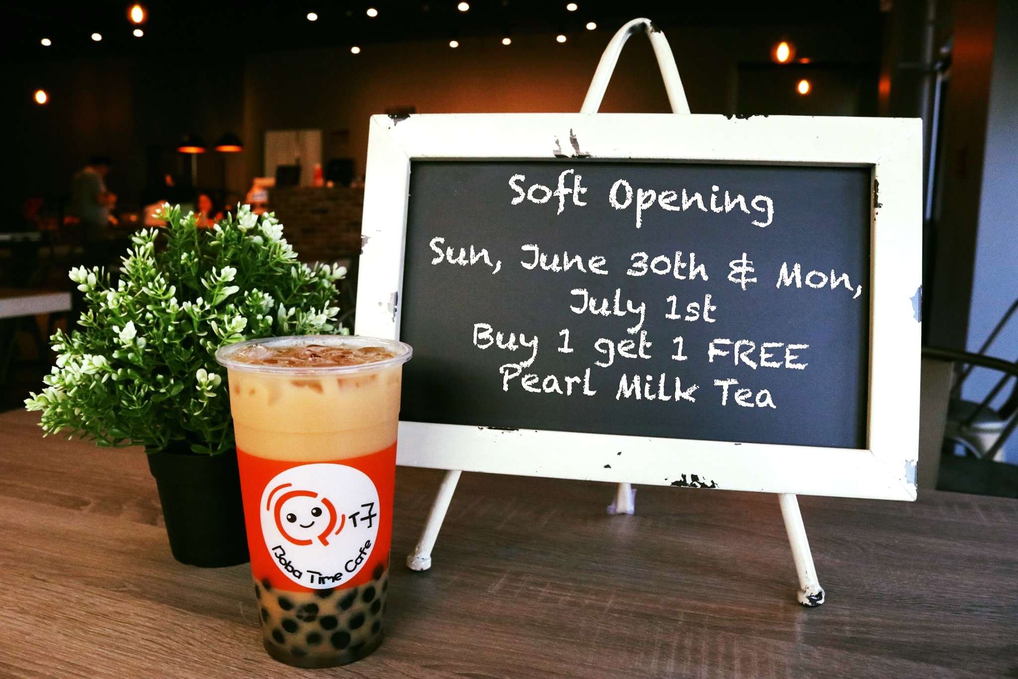 Boba Time Cafe：买一送一优惠