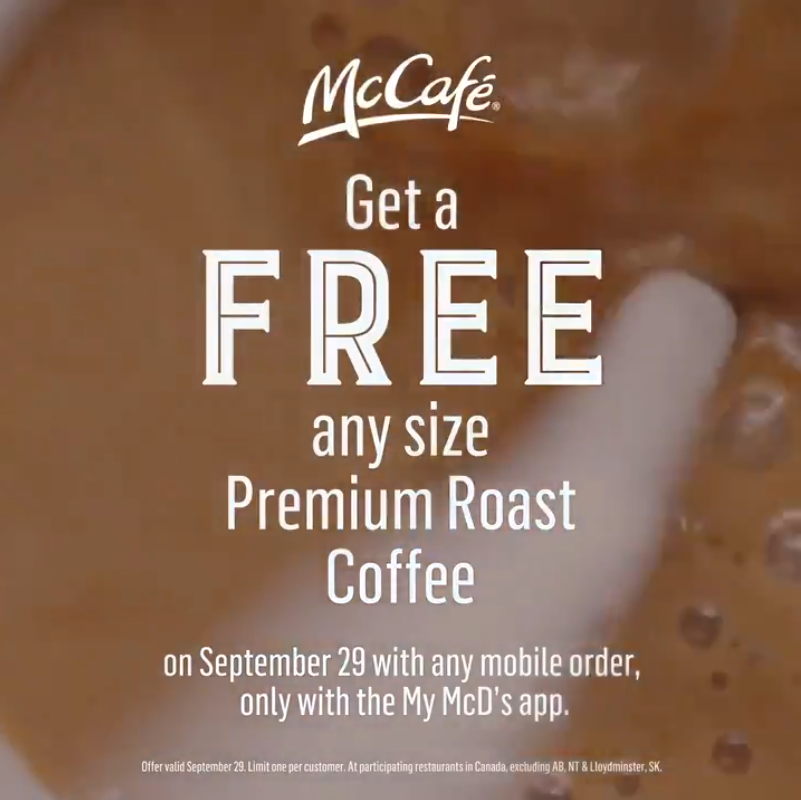 McDonald’s：免费咖啡