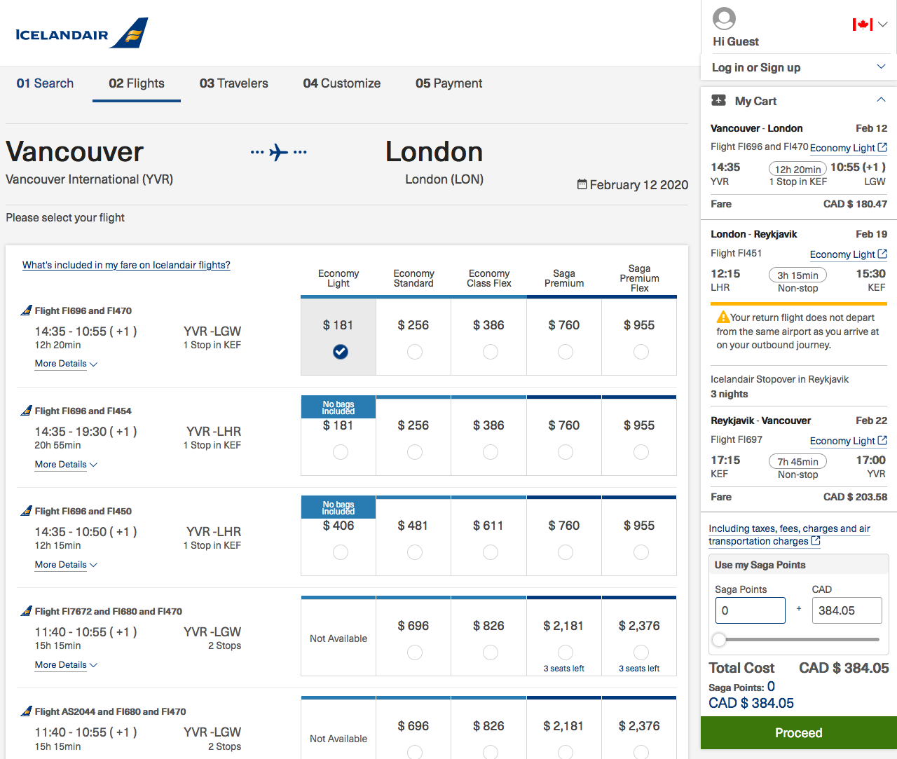 Iceland Air：温哥华 – 伦敦 – 冰岛机票只卖加币$384(连税)