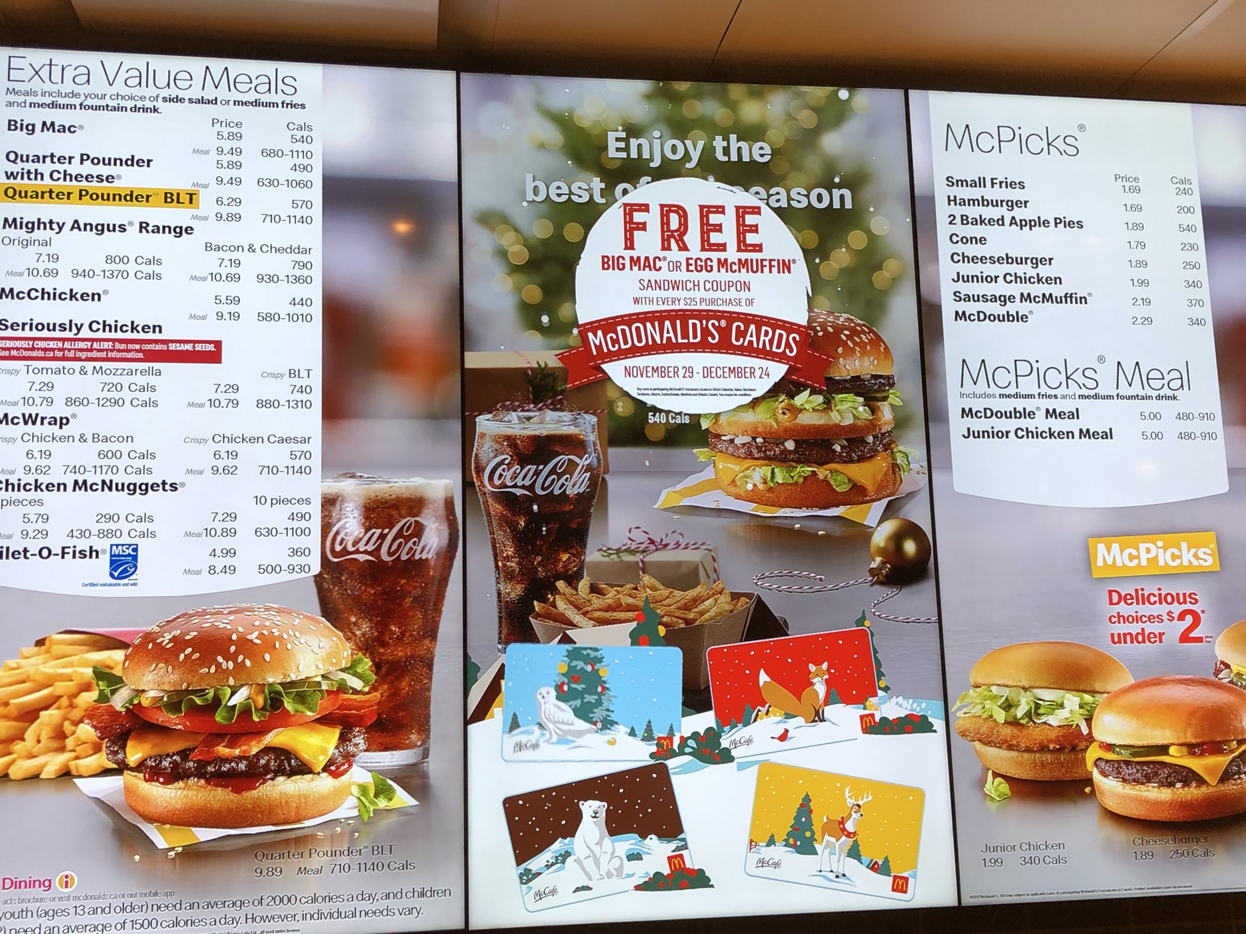 McDonald’s：購買$25禮券即獲免費Big Mac/Egg McMuffin
