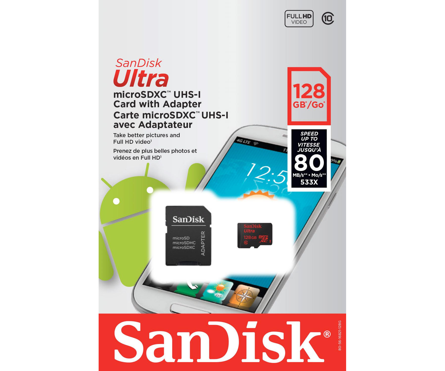 Walmart.ca：SanDisk 128GB MicroSDXC UHS-1 + Adapter只卖$19.98