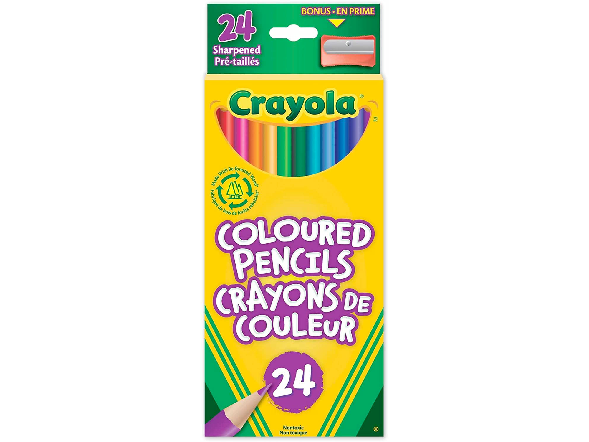 Amazon：Crayola 24 Coloured Pencils只卖$1.97