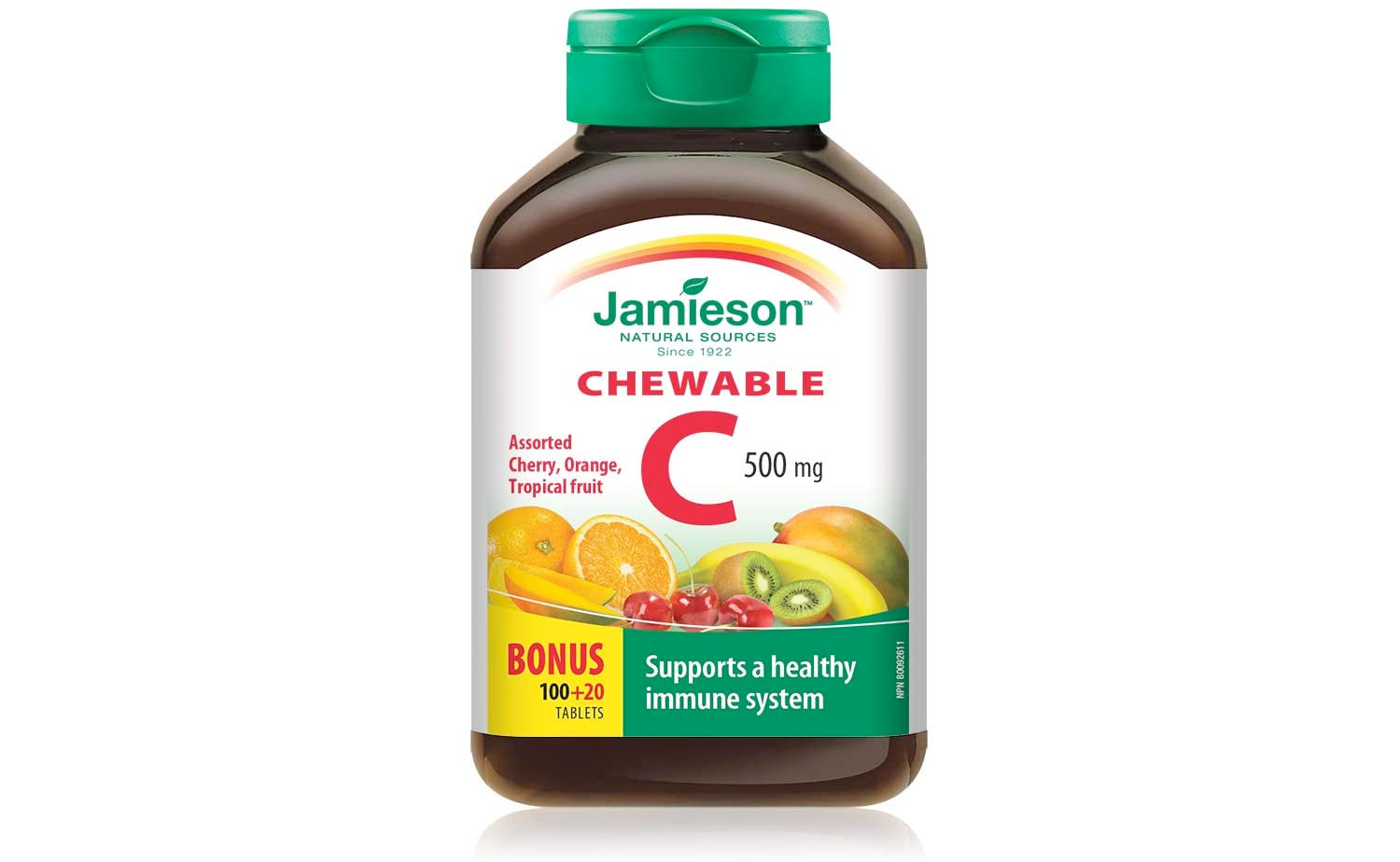 Amazon：Jamieson Chewable Vitamin C 500mg (120粒)只賣$3.99