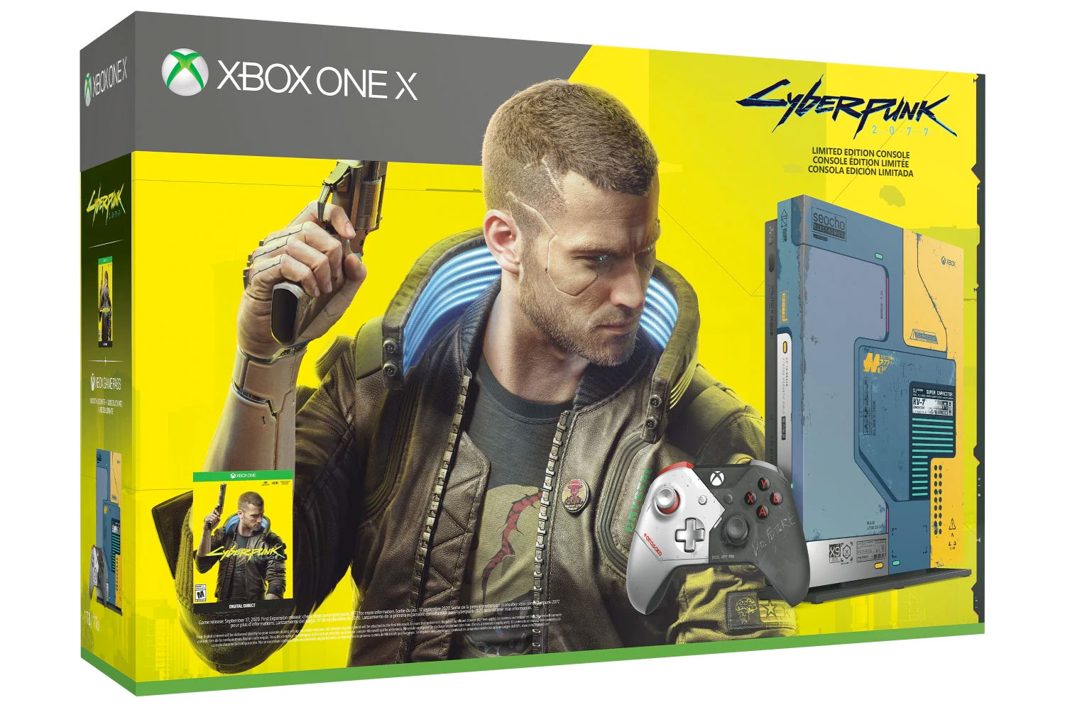 Microsoft：Xbox One X Cyberpunk 2077 LImited Edition 1TB (連遊戲)只賣$379