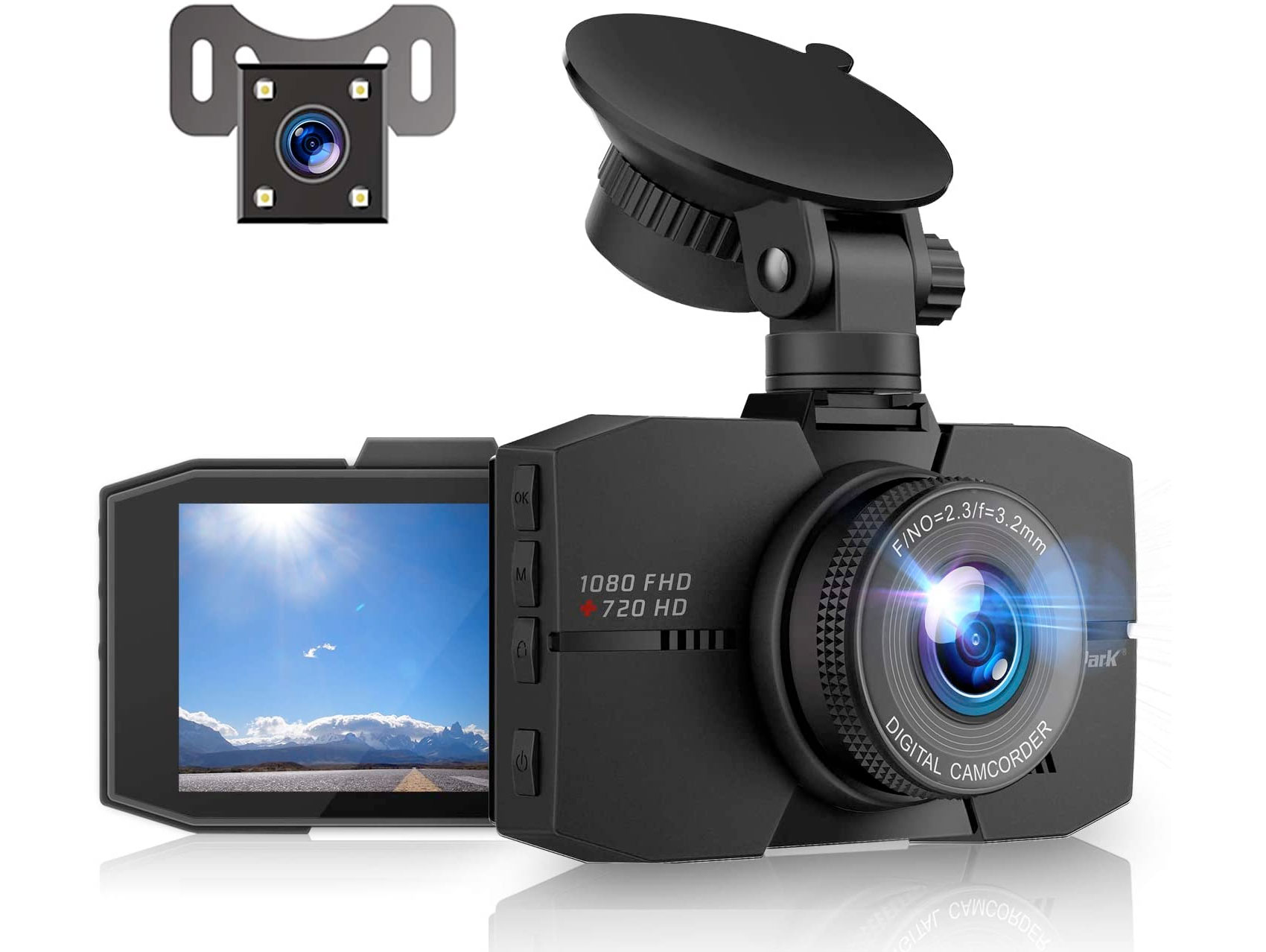 Amazon：Campark Dual Dash Cam Front and Rear前後雙鏡行車記錄儀只賣$39.99