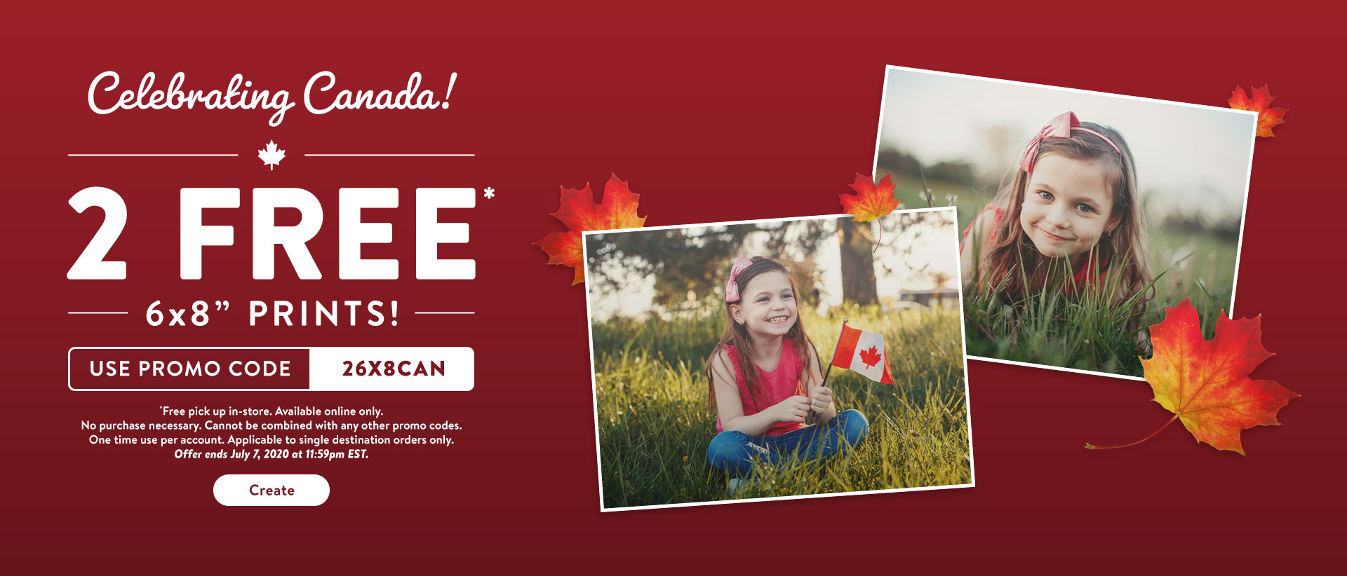 Walmart：免費兩張6×8 相片沖晒