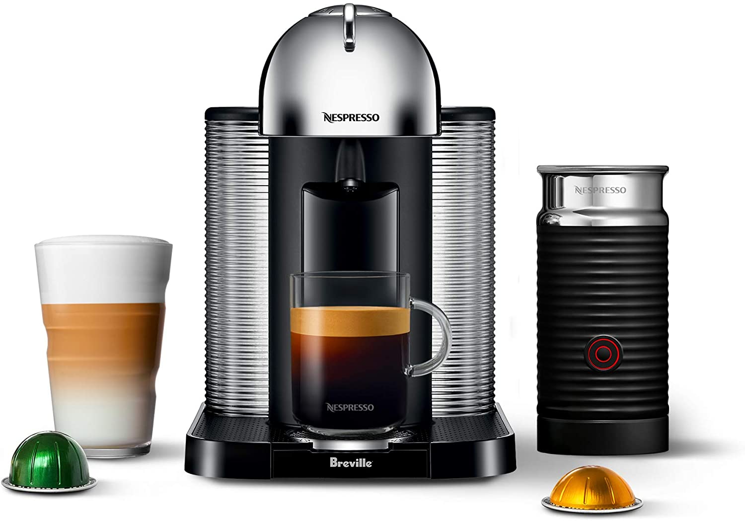 Amazon：Nespresso Vertuo Coffee and Espresso Machine by Breville with Aeroccino Milk Frother只卖$169