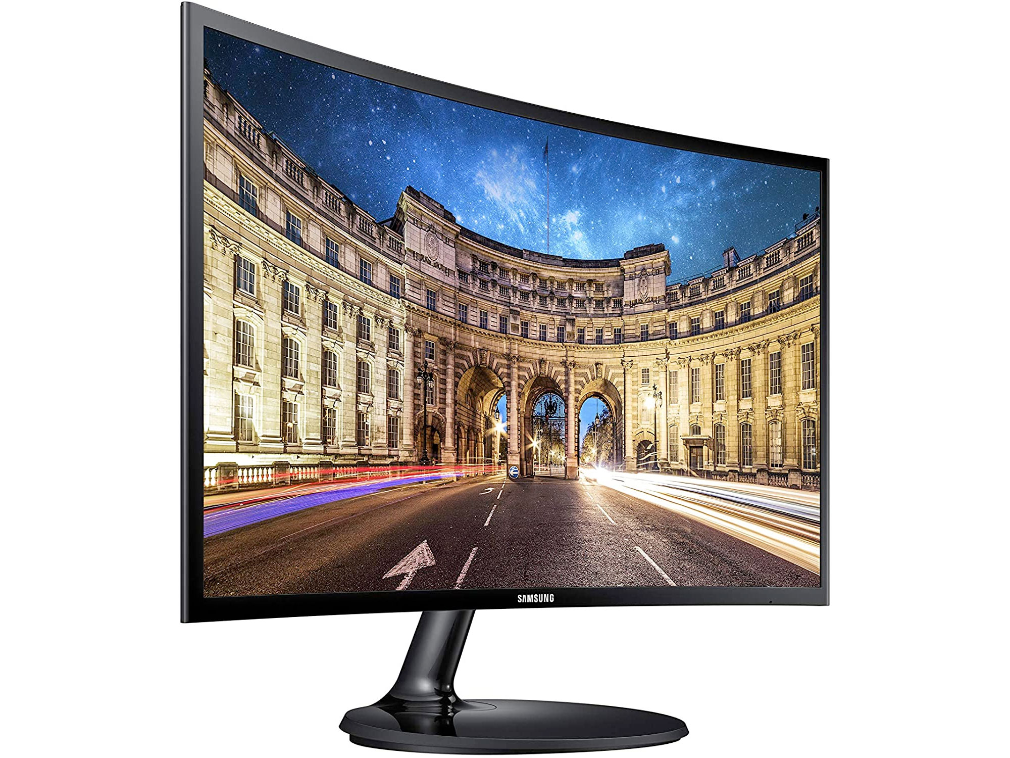 Amazon：Samsung LED 24吋全高清(Full HD)曲面电脑显示屏 (curved monitor)只卖$147.99