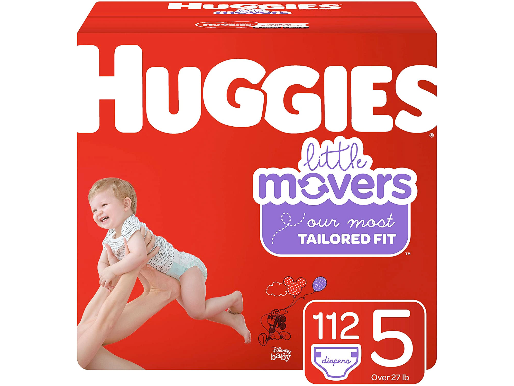 Amazon：HUGGIES Little Movers Size 5紙尿片(112包)只賣$27.98
