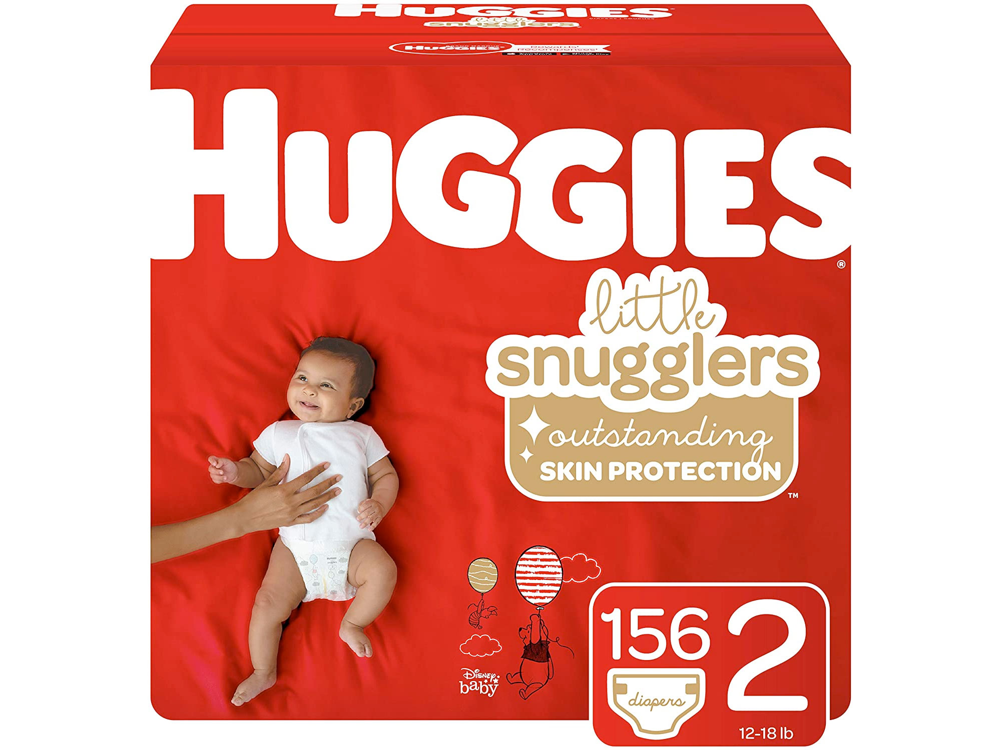 Amazon：HUGGIES Little Snugglers Size 2纸尿片(156包)只卖$29.98