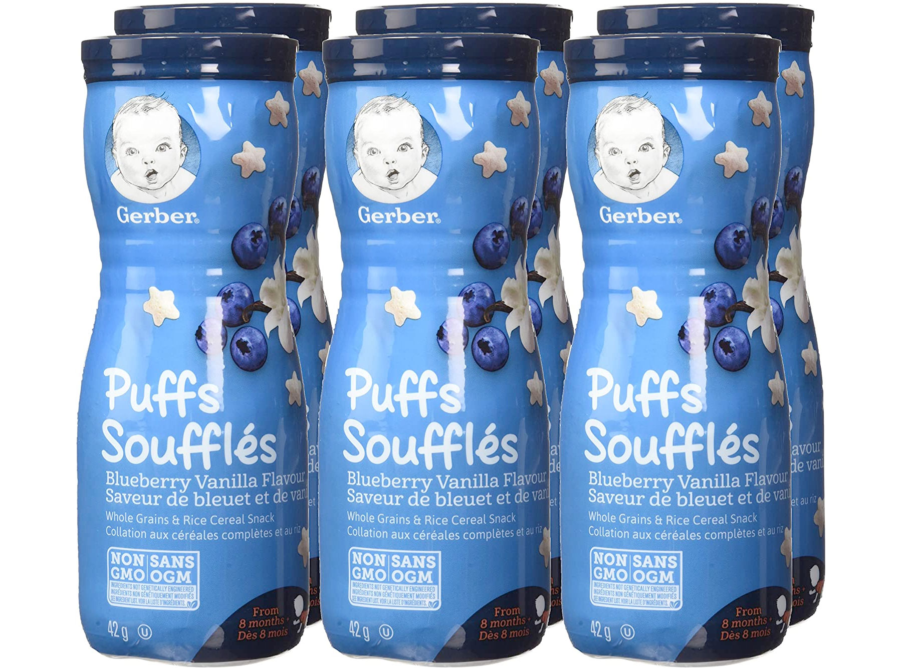 Amazon：GERBER PUFFS Baby Snacks (6 Pack)只賣$10.62