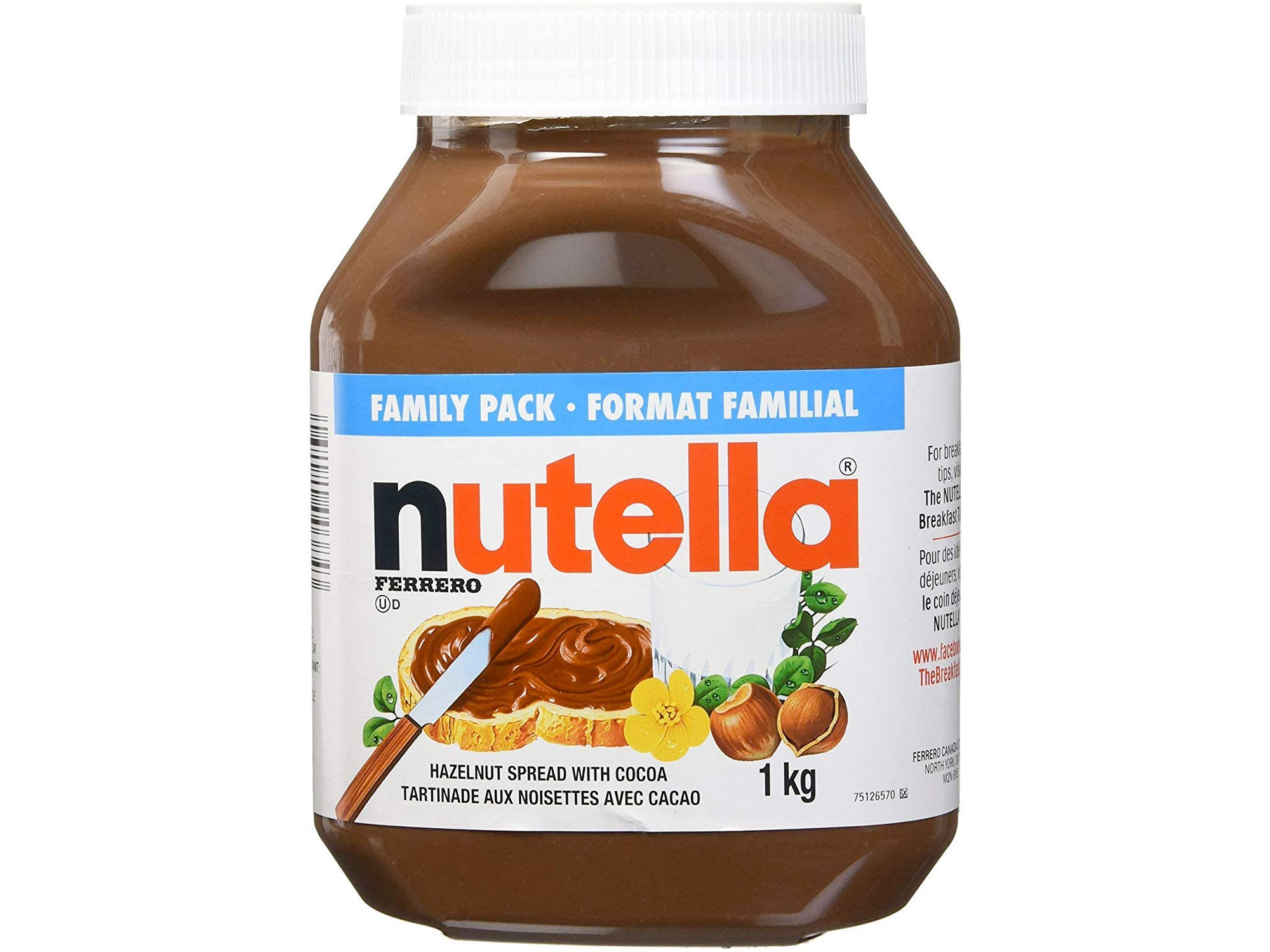 Amazon：Nutella Hazelnut Chocolate Spread(1KG)只賣$6.86