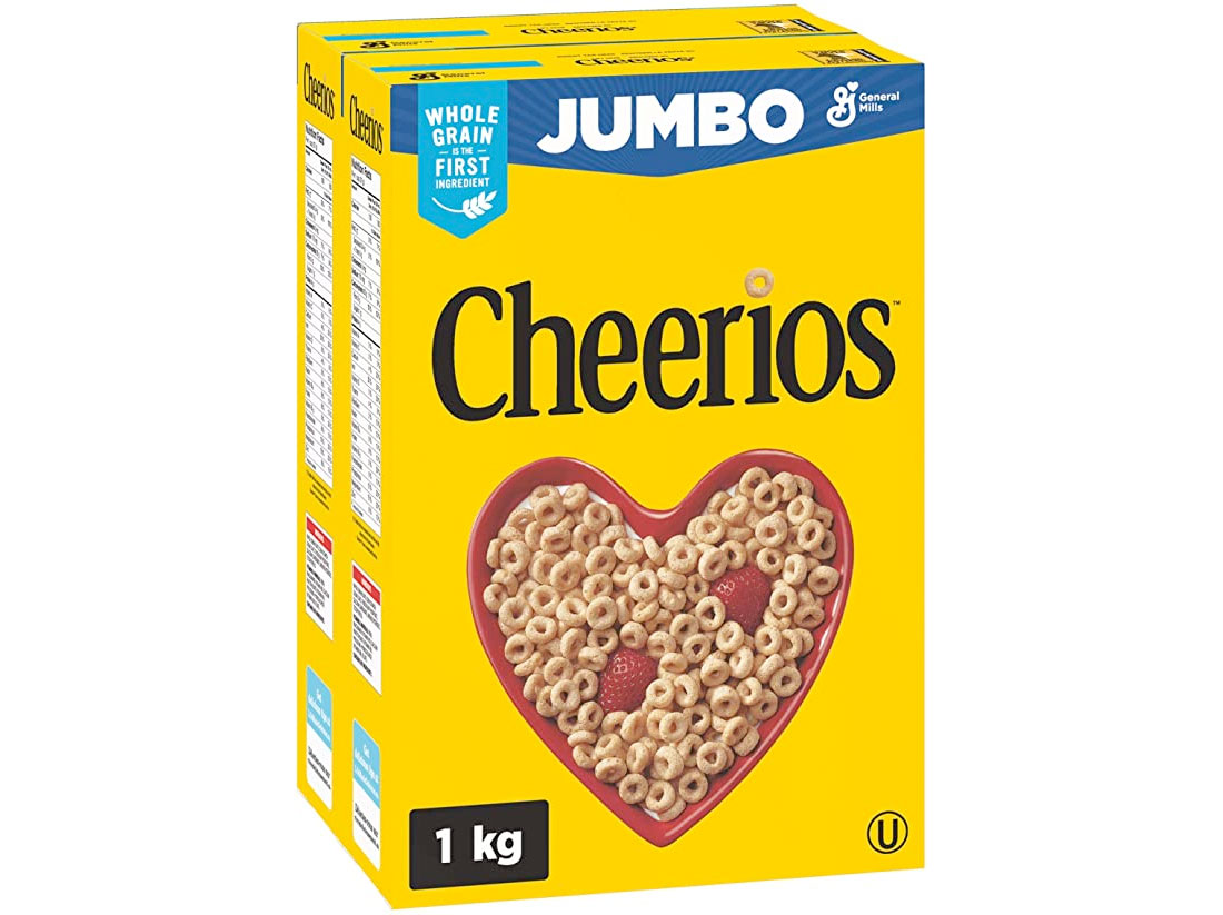 Amazon：Cheerios Jumbo Cereal (Total 1KG)只賣$4.74