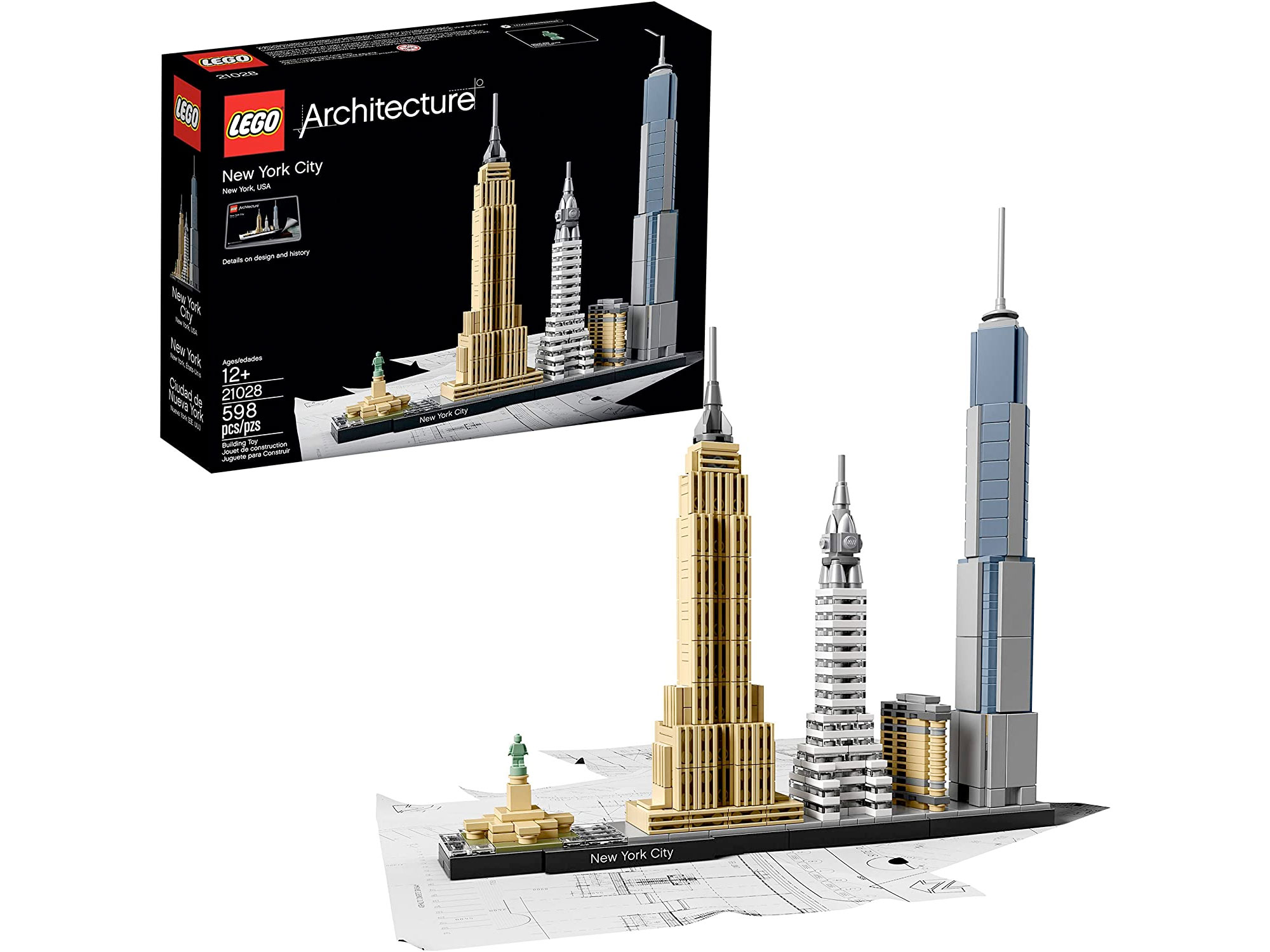 Amazon:LEGO Architecture New York 21028 (598 pcs)只卖$59.99