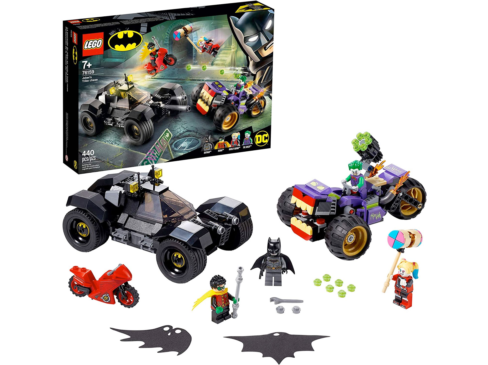 Amazon:LEGO DC Batman Joker’s Trike Chase 76159 (440 pcs)只卖$59.47