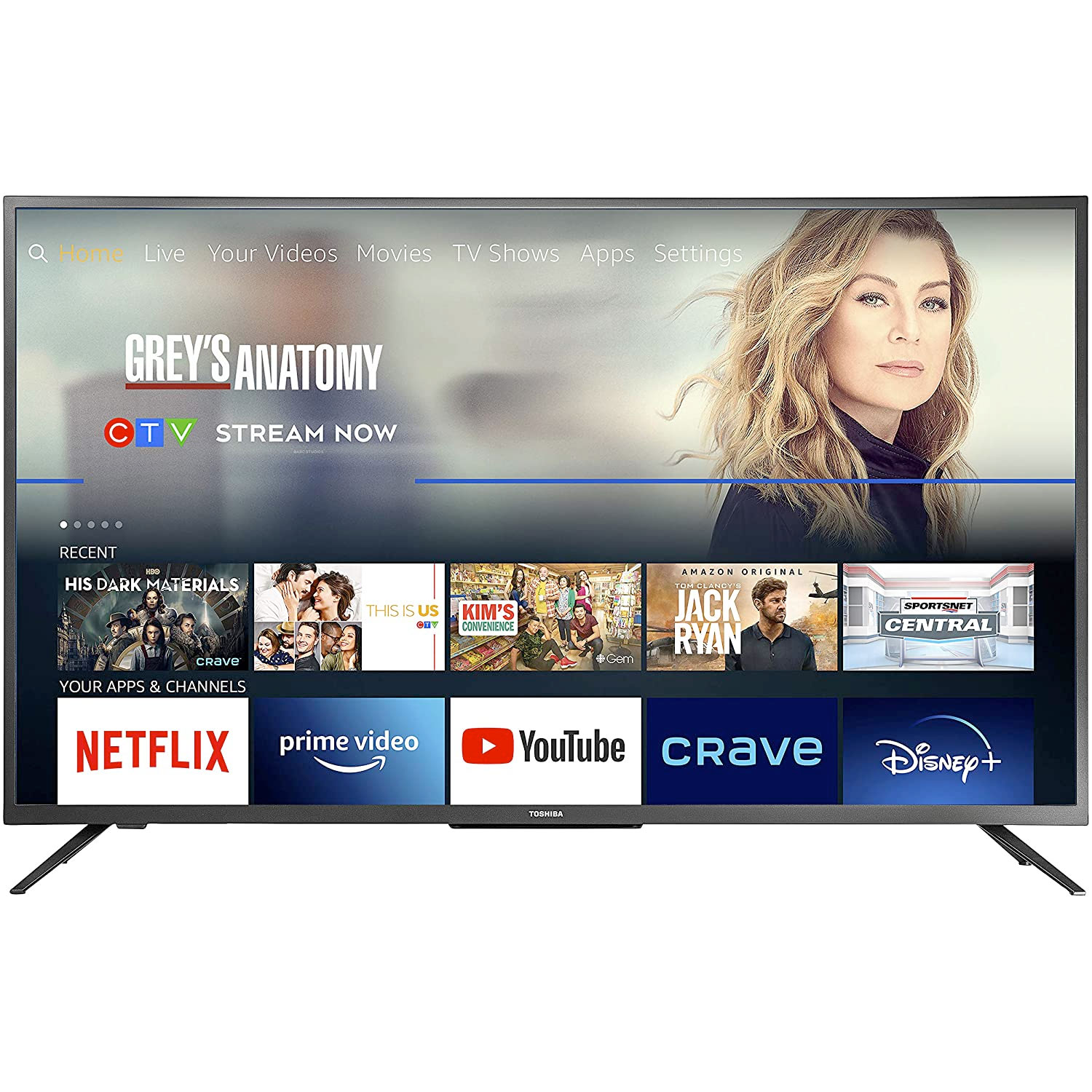 Amazon：Toshiba 50吋4K Smart TV電視只賣$369.99