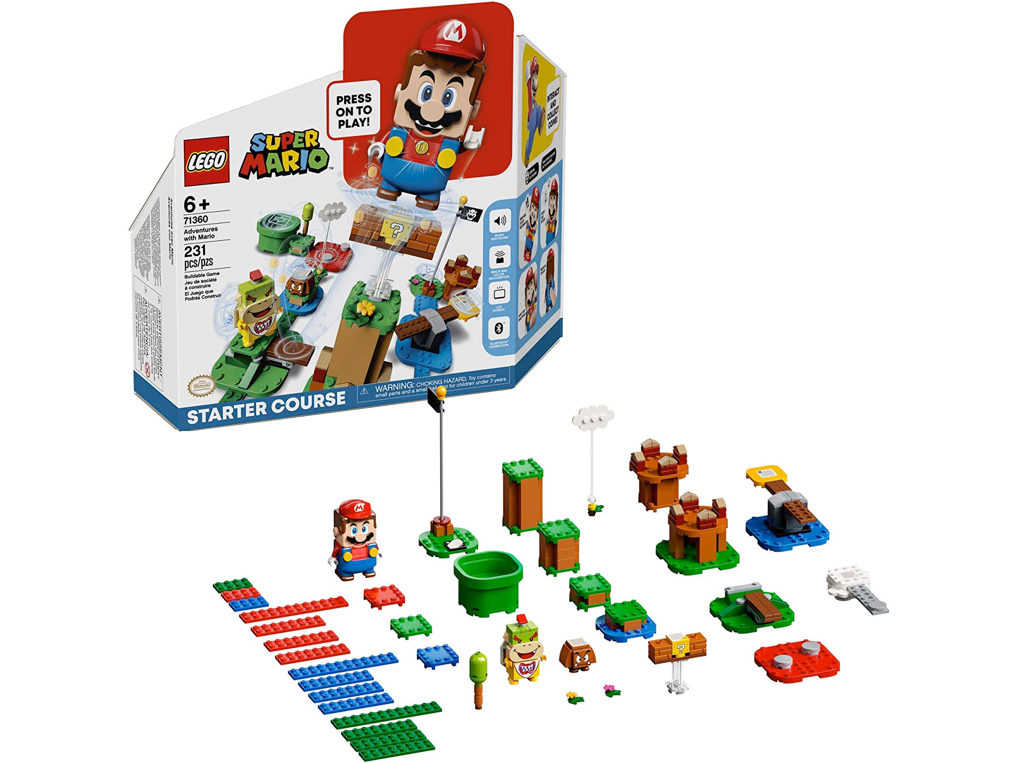 Amazon：LEGO Super Mario Adventures with Mario Starter Course 71360 (231 pcs)只賣$47.99