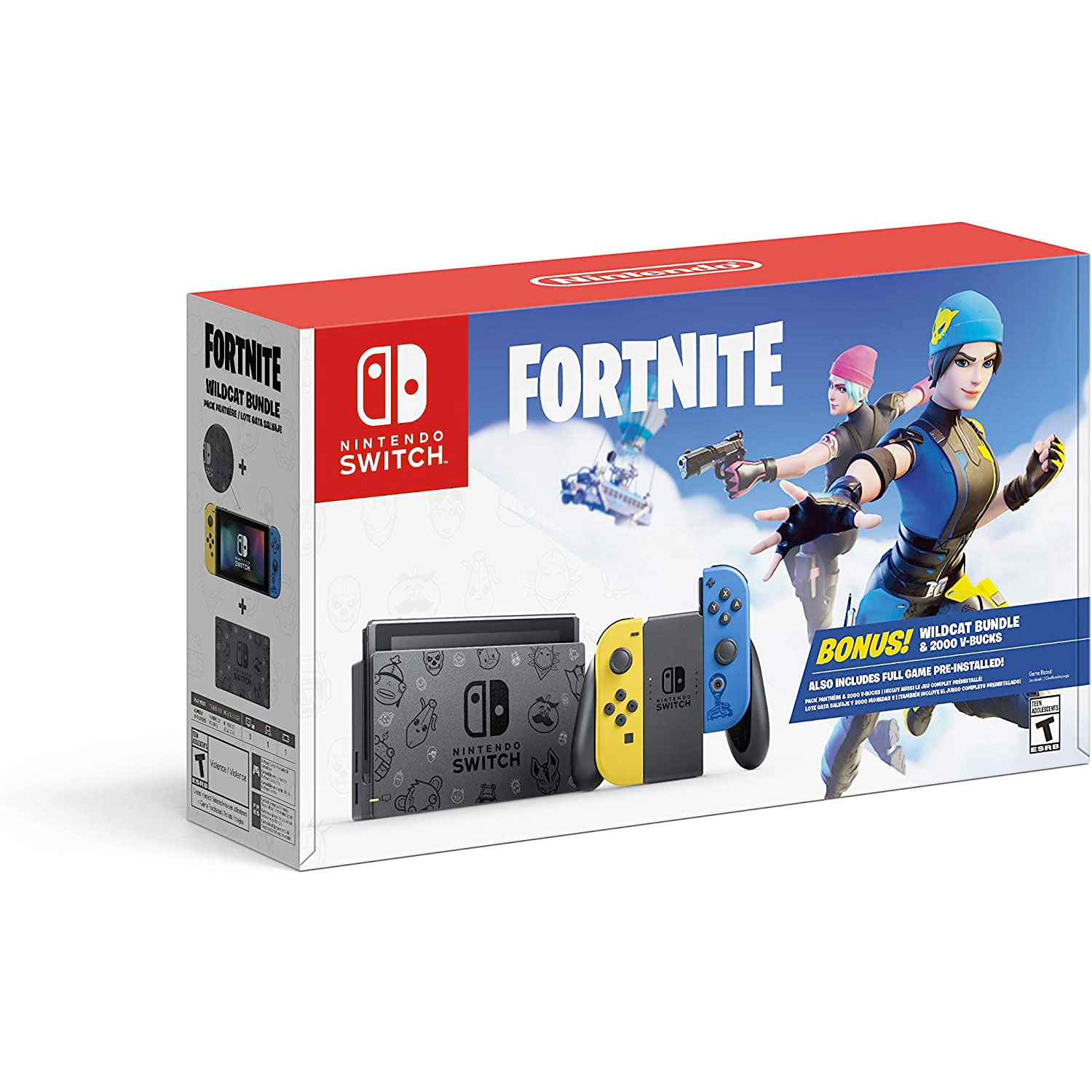 Amazon：Nintendo Switch Fortnite Edition – Wildcat Bundle只卖$399.99