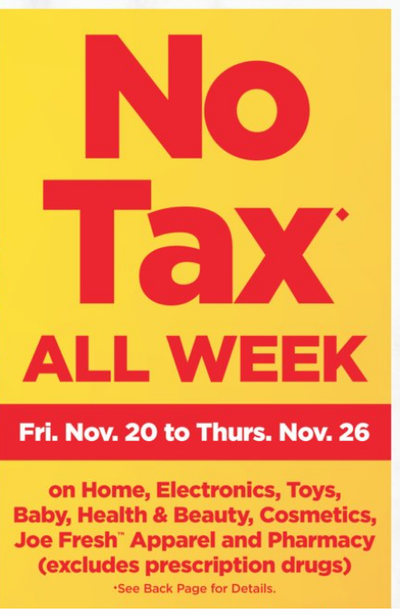 Superstore：免稅週