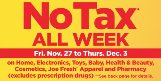 Superstore：免稅週