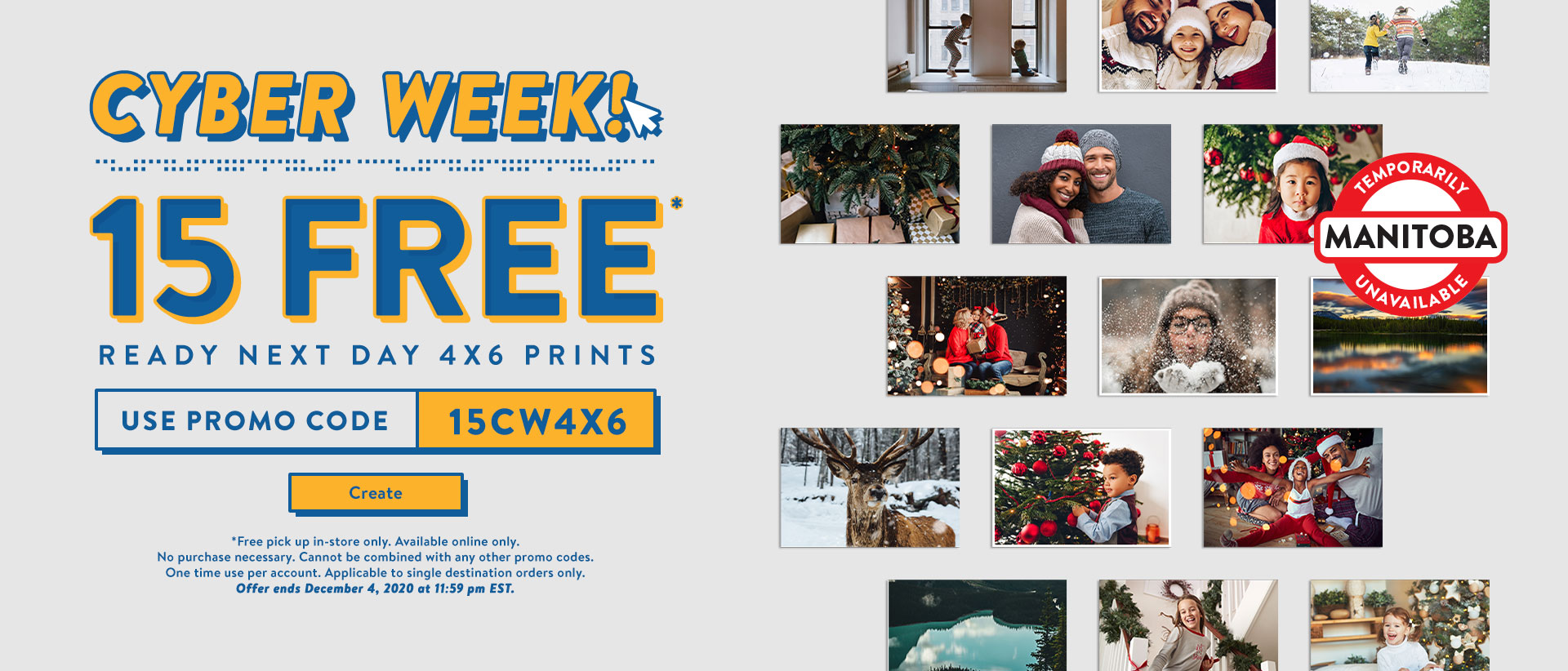 Walmart：免費15張4×6相片