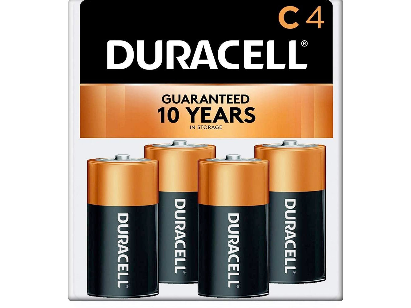 Amazon：Duracell CopperTop C Alkaline Batteries(4粒)只賣$5.49