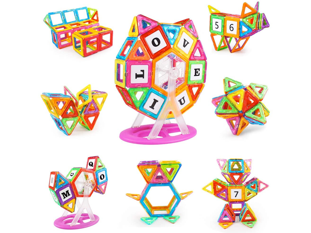 Amazon：KIDCHEER Magnet Building Tiles (100 pcs)只賣$19.84