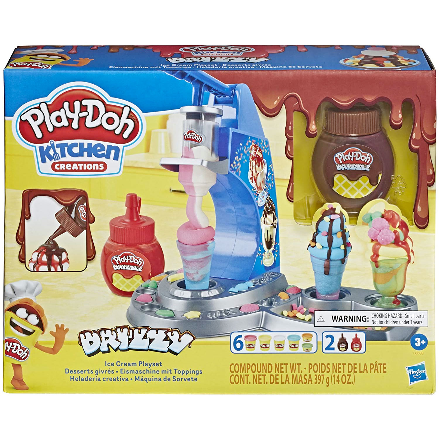 Amazon：Play-Doh Kitchen Creations Drizzy Ice Cream Playset 只賣$13.10