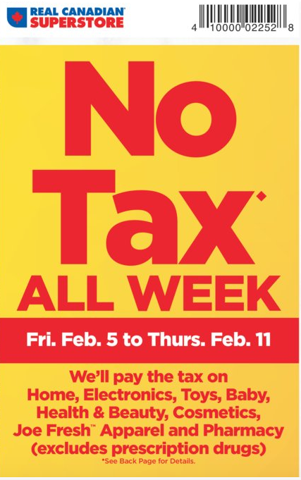 Superstore：免稅週