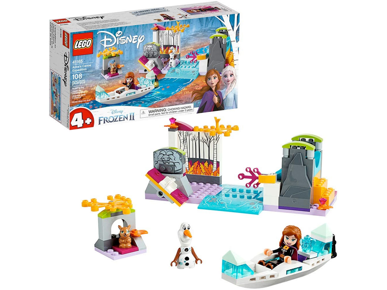Amazon:LEGO Disney Frozen II Anna’s Canoe Expedition 41165 (108 pcs)只賣$14.99
