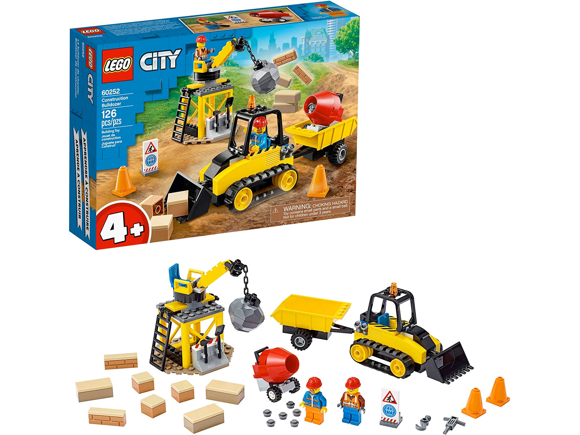 Amazon:LEGO City Construction Bulldozer 60252 (126 pcs)只卖$19.97