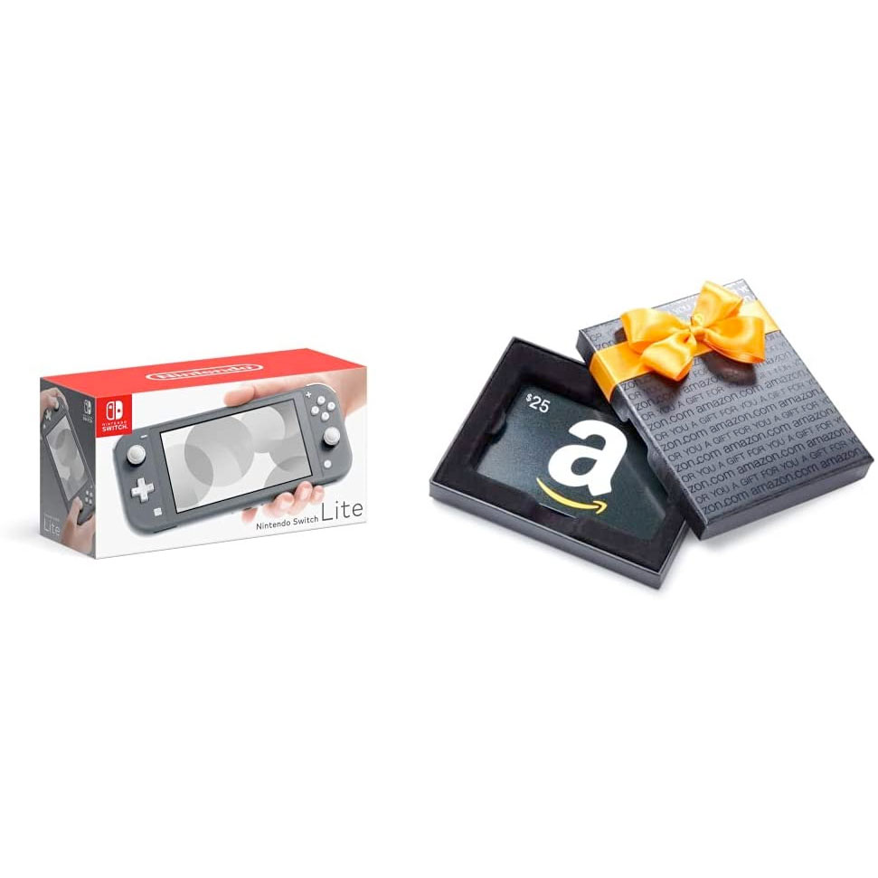Amazon:Switch Lite Grey + $25 Amazon.ca Gift Card 只賣$259.95