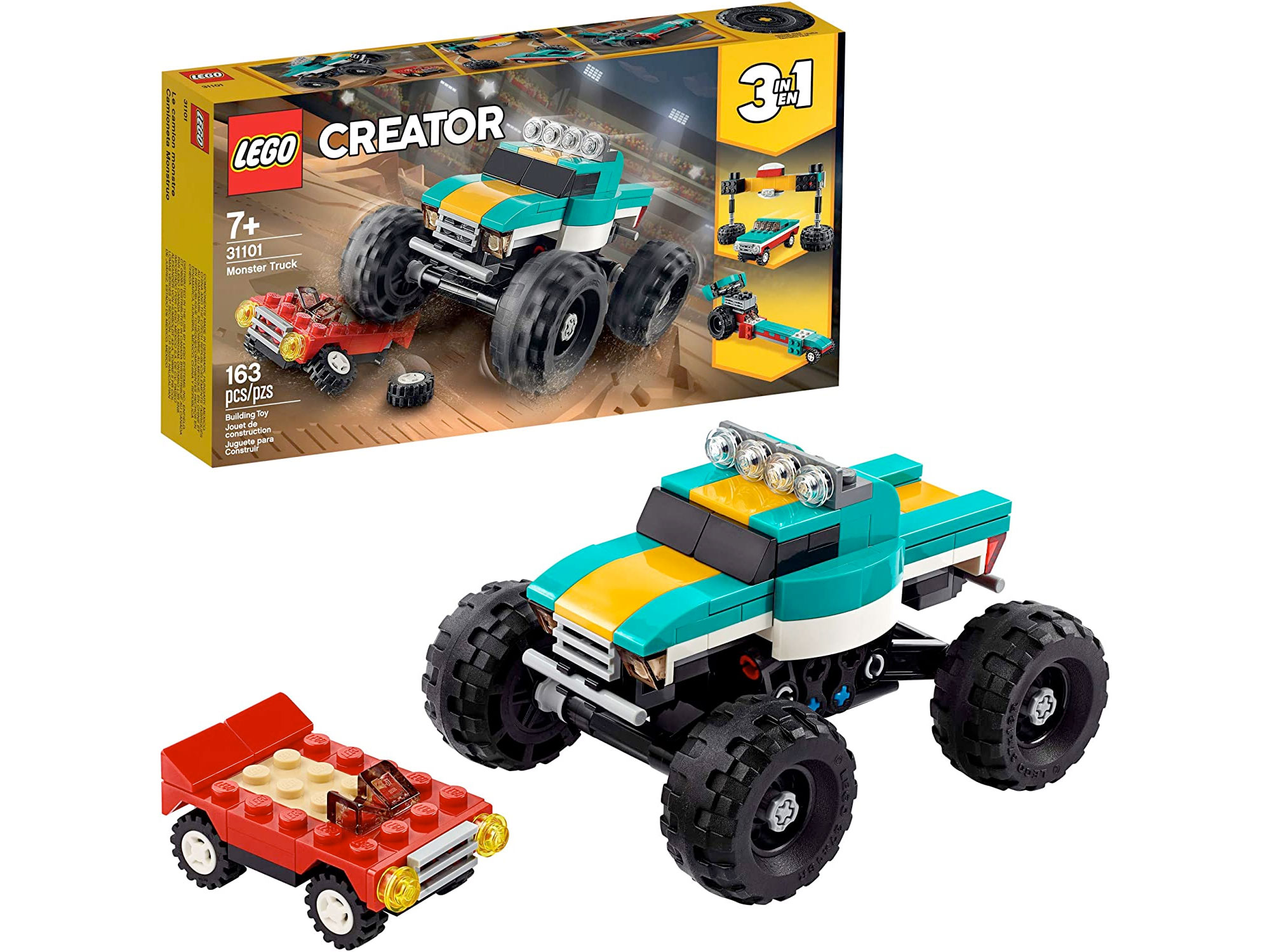 Amazon:LEGO Creator 3in1 Monster Truck Toy 31101(163 pcs)只賣$16.97