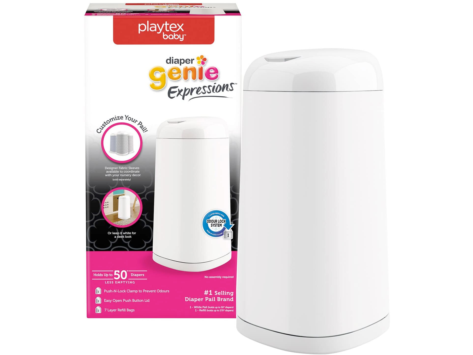Amazon:Playtex Baby Diaper Genie Diaper Pails只賣$24.97