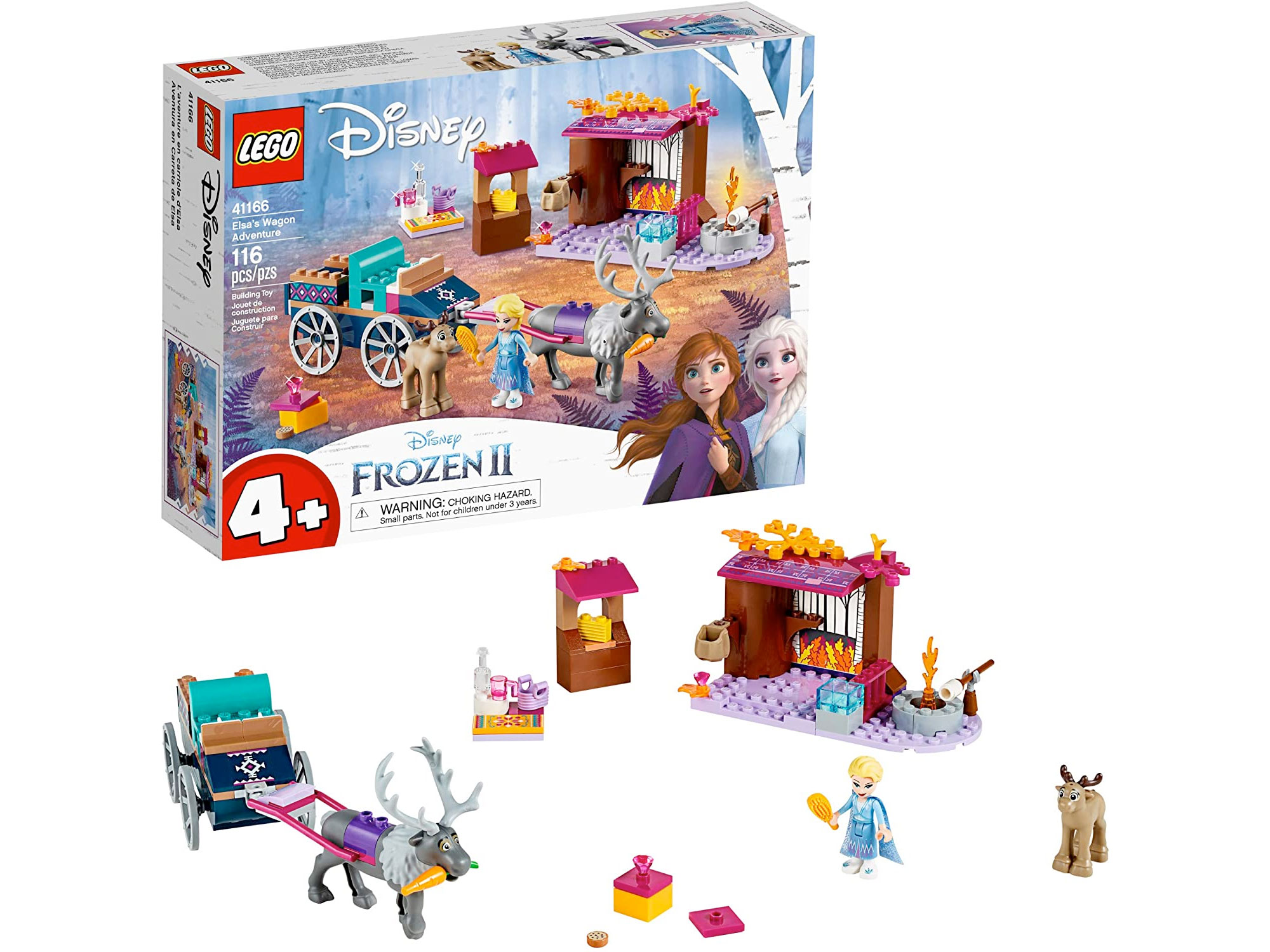 Amazon:LEGO Disney Frozen II Elsa’s Wagon Carriage Adventure 41166(116 pcs)只卖$24.99