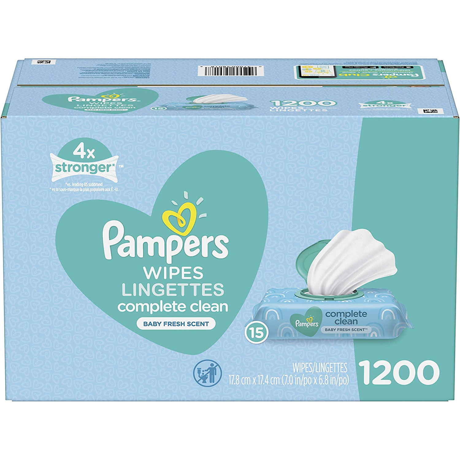 Amazon：Pampers Baby Wipes (1200 count)只賣$19.98