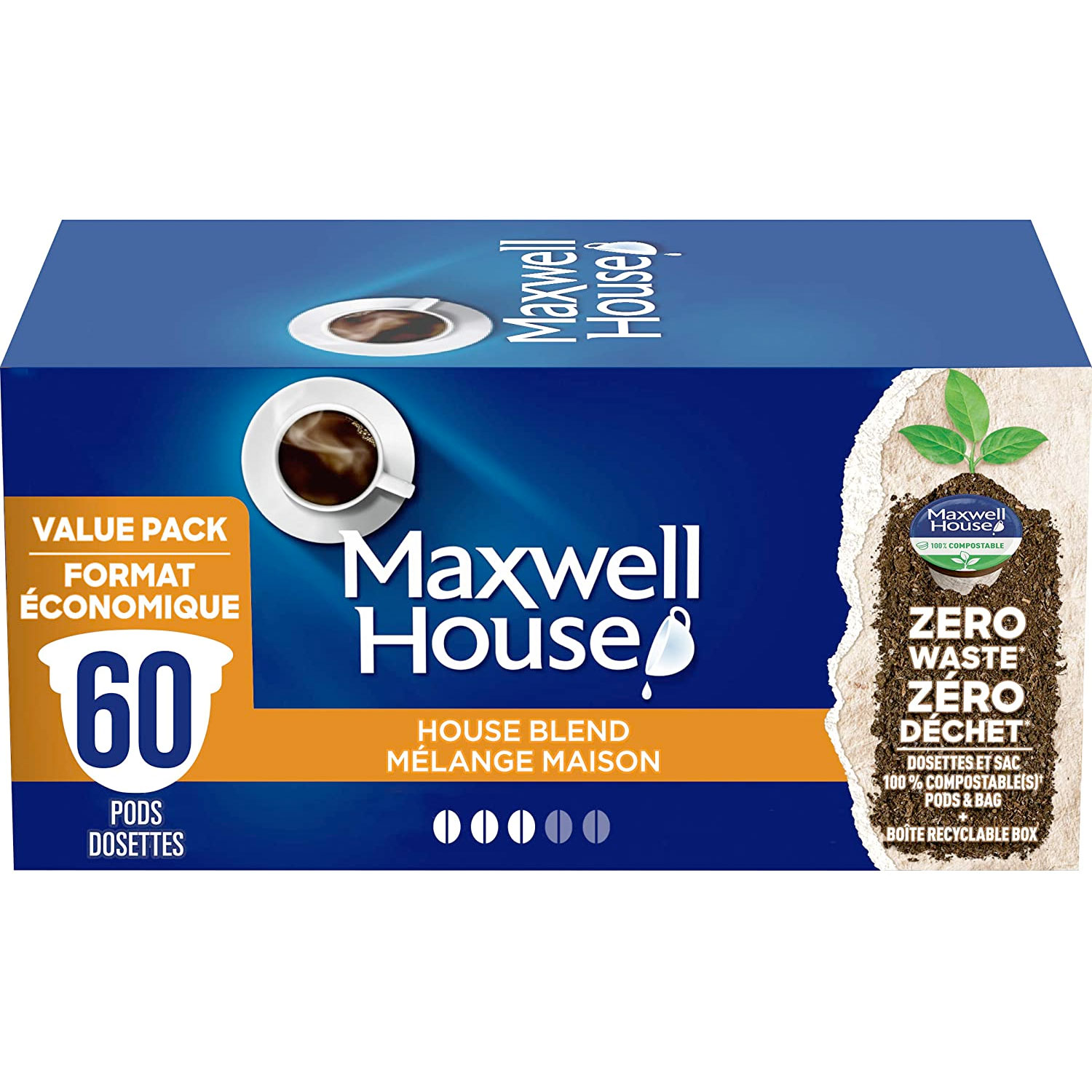 Amazon：Maxwell House Blend Coffee (60 Pods)只卖$18.64