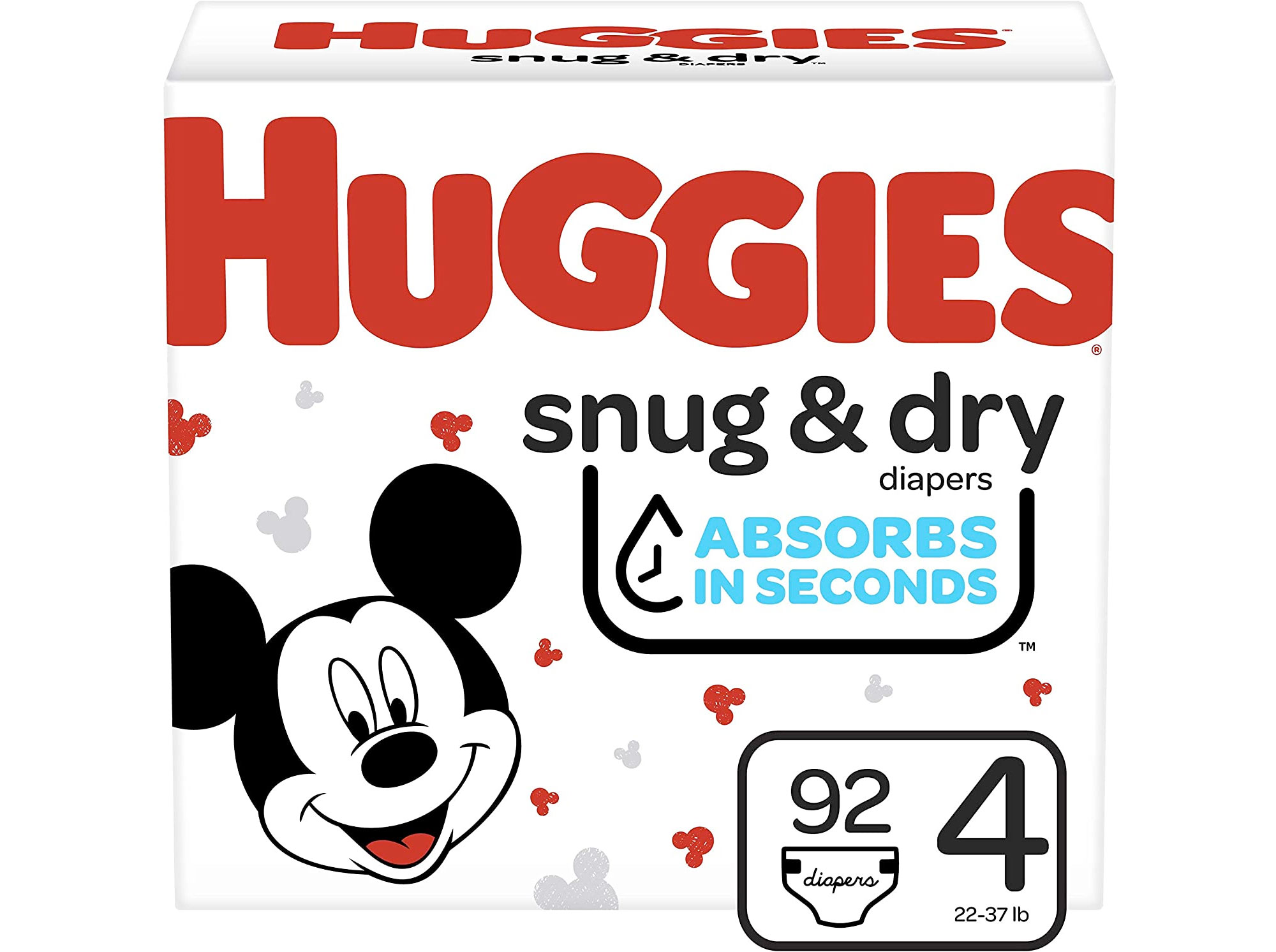 Amazon：Huggies Snug & Dry Diapers (Size 1、3、4)只賣$19.98