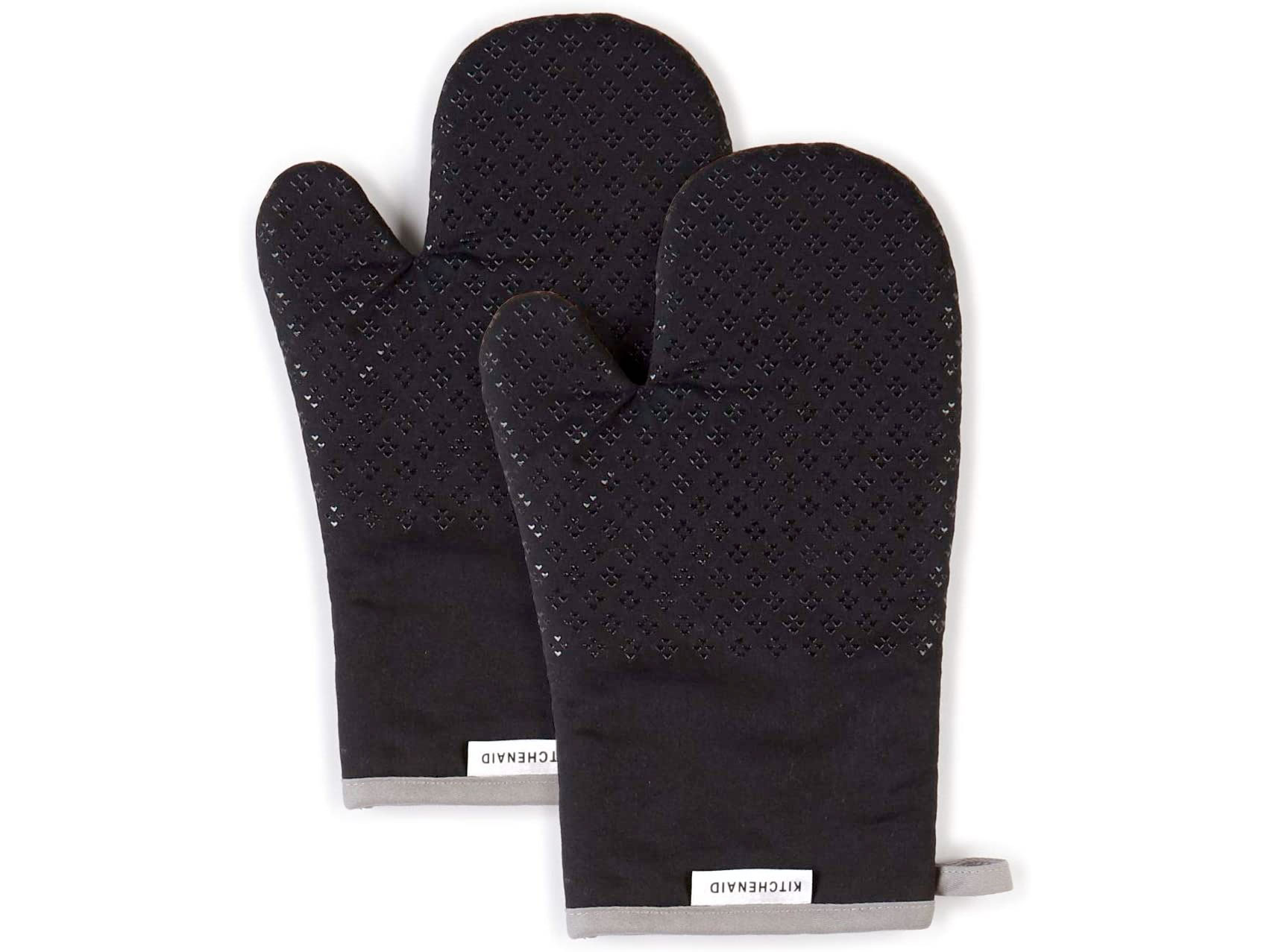 Amazon：KitchenAid Asteroid Cotton Oven Mitts with Silicone Grip (Set of 2)只卖$9.99