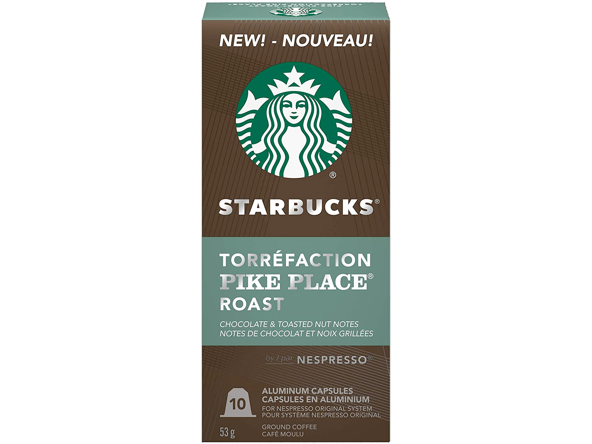 Amazon：Starbucks by Nespresso Pike Place (50 Nespresso Coffee Pods)只賣$34.40