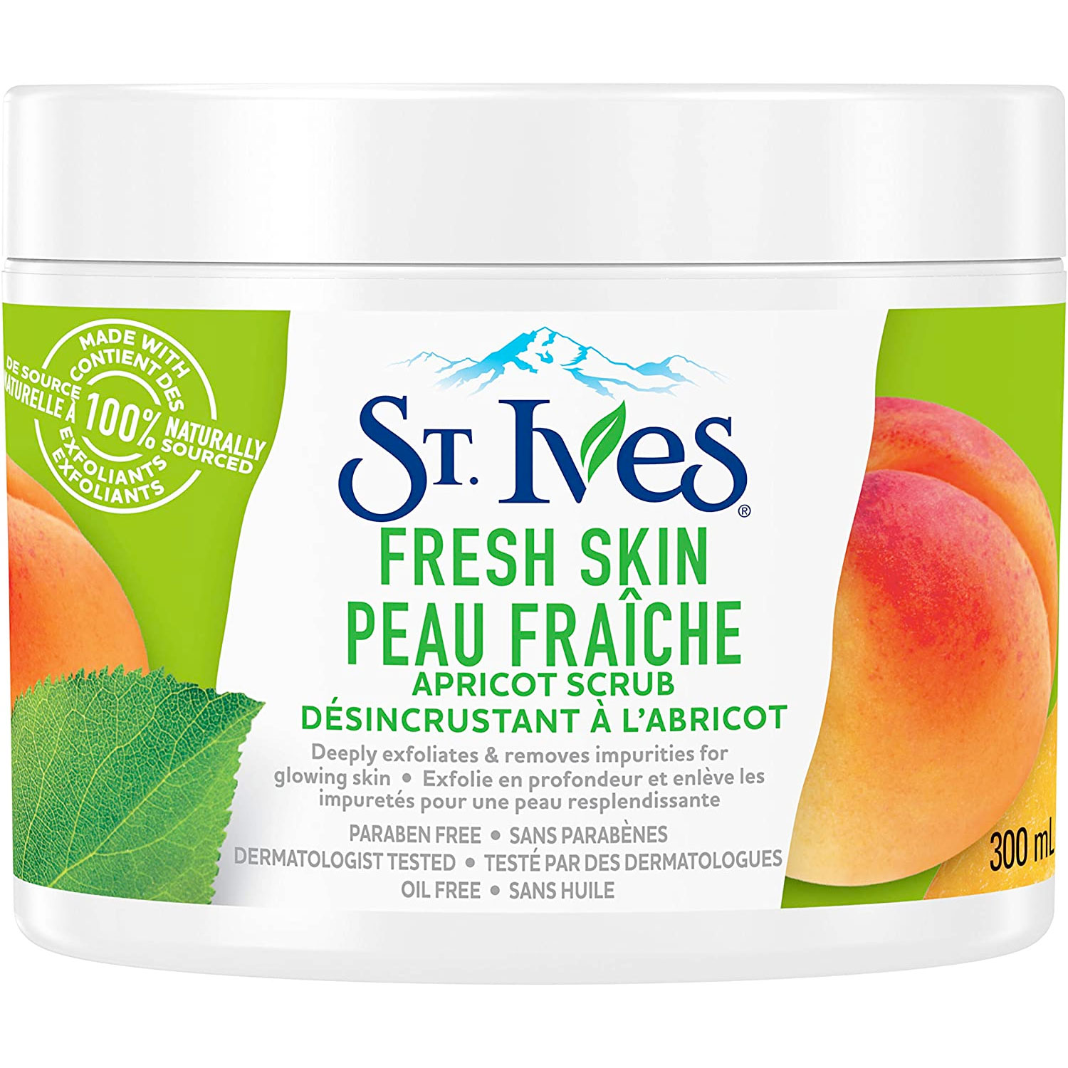 Amazon：St. Ives Fresh Skin Facial Scrub (300ml)只賣$2.98