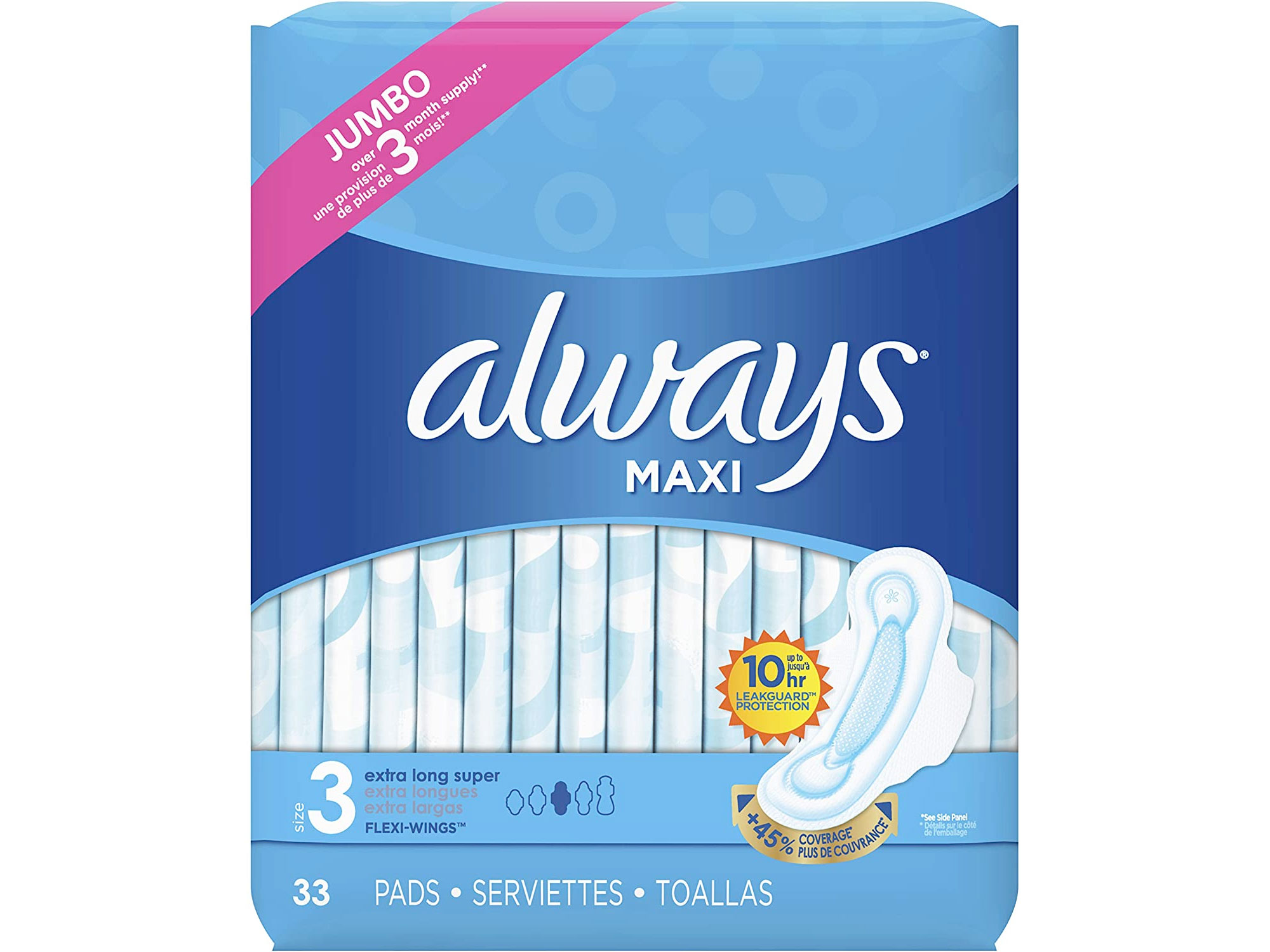 Amazon：Always Maxi Size 3 (33 Pads)只賣$5