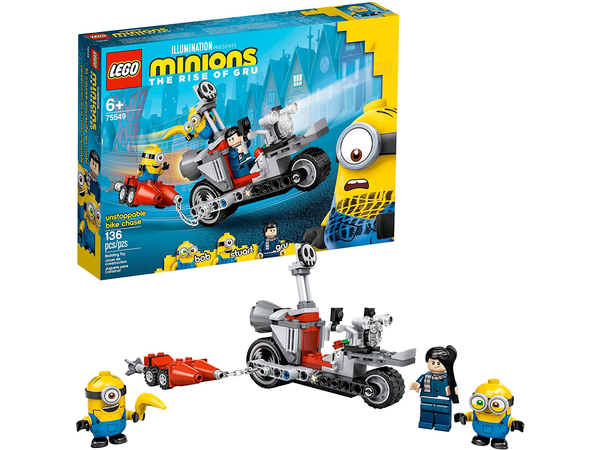 Amazon:Lego Minions Unstoppable Bike Chase 75549(136 pcs)只賣$14