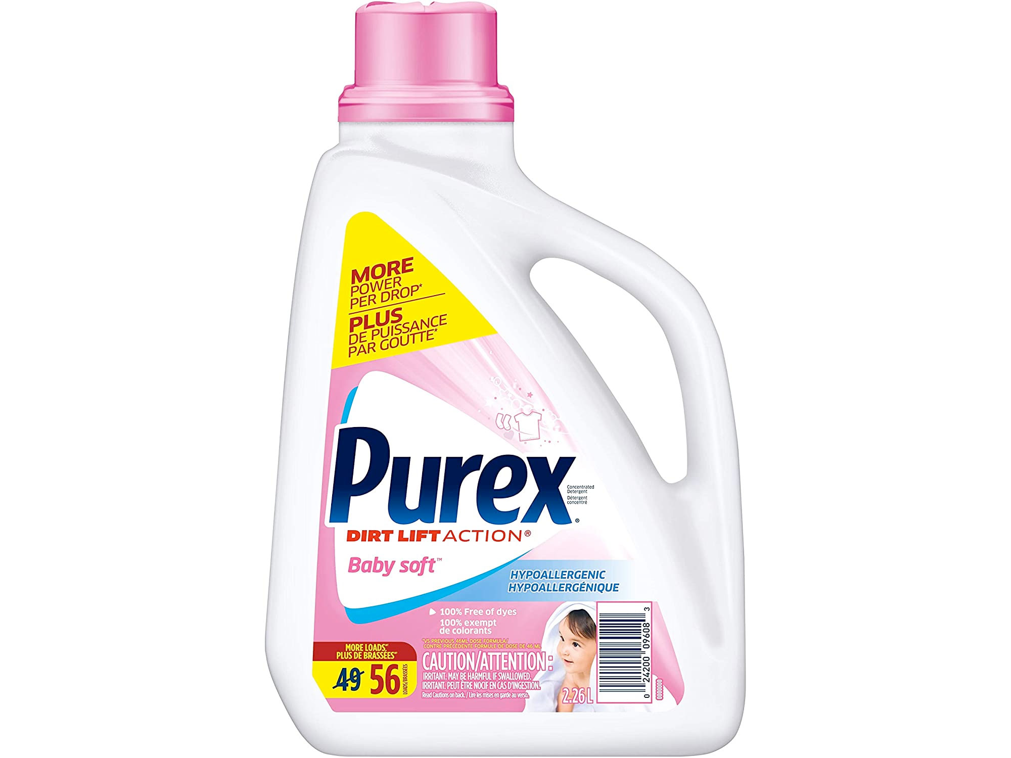 Amazon：Purex Baby Soft Hypoallergenic Liquid Detergent(2.26L)只卖$6.77